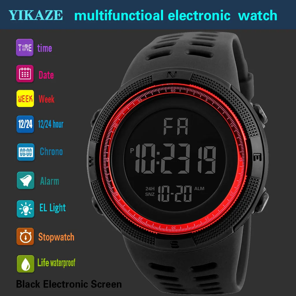 Reloj Deportivo Digital Multifunción con Luz LED